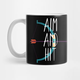 Archery aim and hit Mug